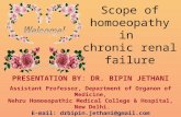 Homoeopathy in chronic renal failure