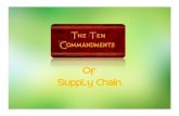 Supply chain 10 commandments