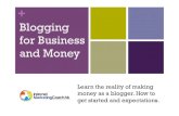 Blogging for Business and Money