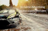 Over de effecten van in-game advertising (deelnemers)