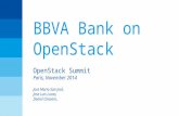 Bbva bank on Open Stack