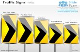 Traffic highway roadway signs merge yield stop misc powerpoint presentation templates.
