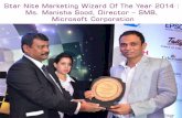 Marketing Wizard Of The Year : Ms. Manisha Sood, Director – SMB, Microsoft Corporation