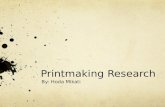 Printmaking research