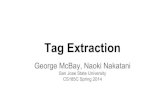 Tag Extraction Final Presentation - CS185CSpring2014