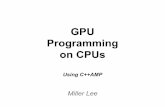 GPU Programming on CPU - Using C++AMP