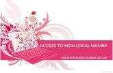 Access to non local names
