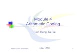 Module 4 Arithmetic Coding