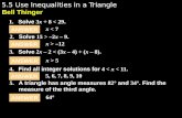 5.5 use inequalities in a triangle