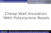 Cheap wall insulation with polystyrene beads
