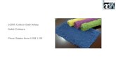 Solid colour bath mats
