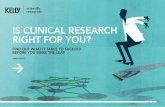 Is clinical research right for you?