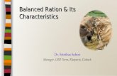 Balanced ration & its characteristics