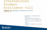 UCB international student enrollment   fall 2013