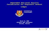 Department Row Level Security Customization For People Soft General Ledger.Ppt
