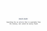 Finding Unindexed Journal Articles from a Library Website