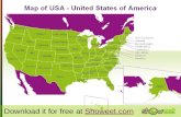 Hi-Def Editable PowerPoint Map of USA – Free Map