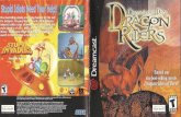 Dragon riders  chronicles of pern manual dreamcast ntsc