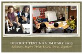 District Testing Summary - 2013-14
