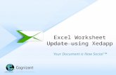 Xedapp demo  - Excel sheet updates using Xedapp
