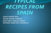 Typical recipes from spain
