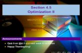 Lesson 22: Optimization II (Section 021 slides)