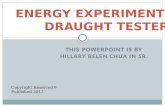 Hillary's Draught Tester Experiment PPT
