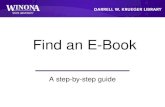 Find an E-Book: A step-by-step guide