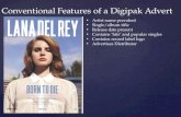 Blog post 2 conventions of a digipack advert