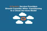 5 Factors to Consider When Transitioning to a Cloud Services Model