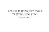 Evaluation of my own music magazine production [autosaved]