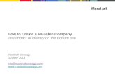How to Create a Valuable Company