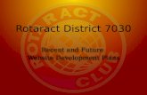 Rotaract District 7030 Website Development Plans