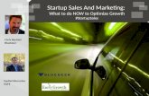 Startup Sales and Marketing Webinar