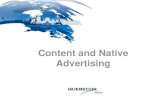 Quebecor Content and Native Advertising   2014 roadshow