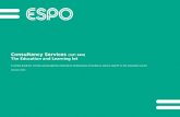 Education consultancy services from ESPO