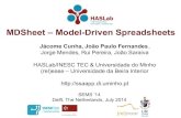 MDSheet - Model driven spreadsheets - Jacome Cunha at Sems 2014