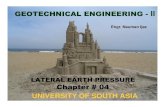 Geotech. Engg. Ch#04 lateral earth pressure