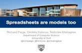 Spreadsheets are models too - Richard Paige at Sems 2014