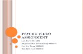 Psycho video assignment