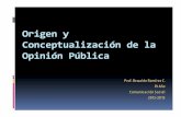 Origen y Conceptualizacion Opinion Publica
