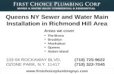 Queens NY Sewer and Water Main Installation in Richmond Hill Area