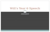 Will's Speech Assessment