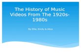 The History of Music Videos From 1920-1980