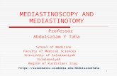 Mediastinoscopy & mediastinotomy indications & techniques