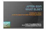 Scientific Publishing Network after EDIT by Michele Ballinger & Isabelle Gerard