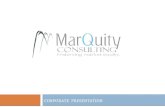 Corporate Presentation - MarQuity Consulting