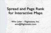 Spread and Page Rank for Interactive Maps