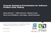 Towards Statistical Prioritization for Software Product Lines Testing (VaMos '14)