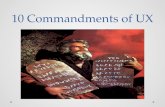 10 Commandments of UX